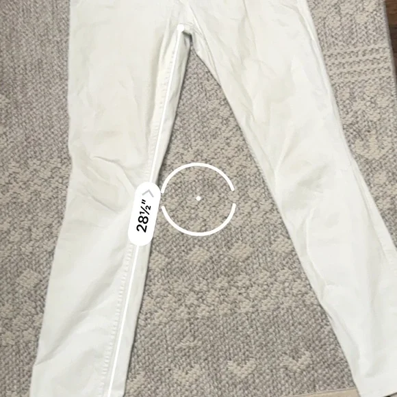 Anthropologie Level 99 White Skinny Jeans - Picture 8 of 9